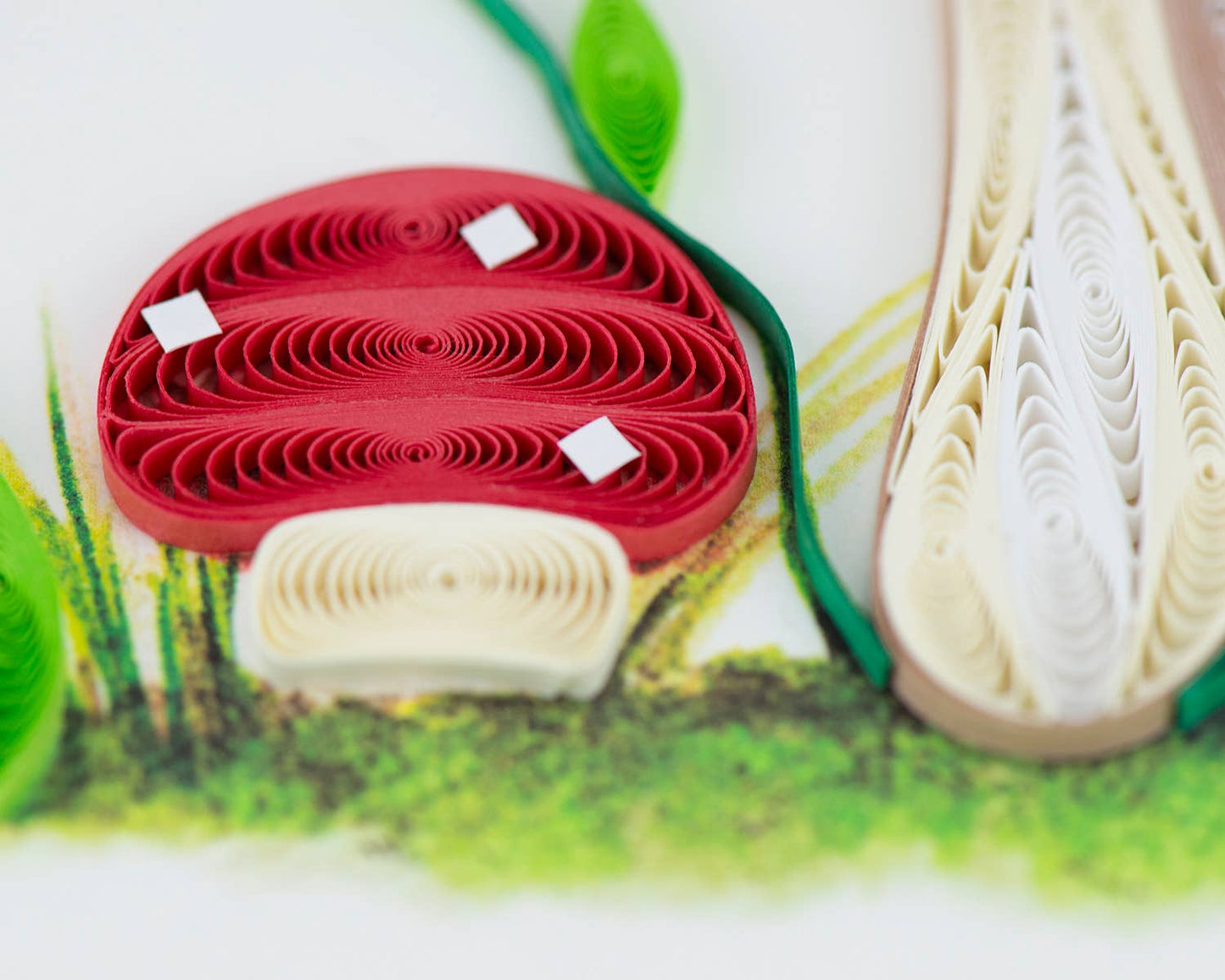 Quilled Wild Mushroom Greeting Card