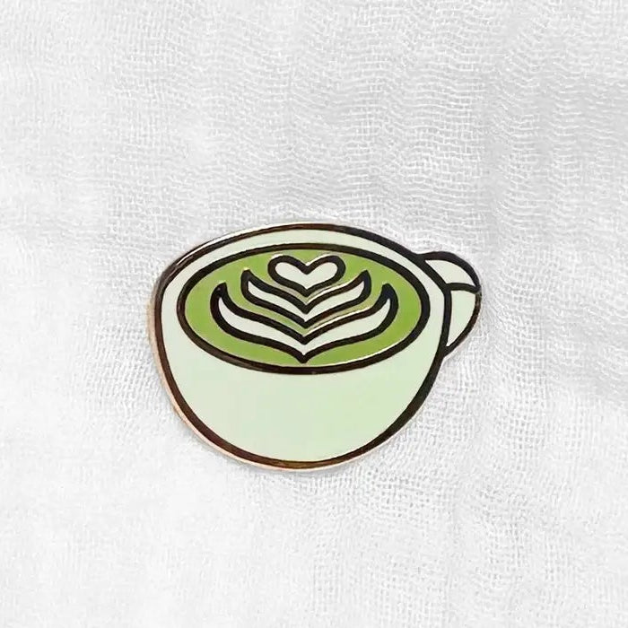Matcha Latte Enamel Pin