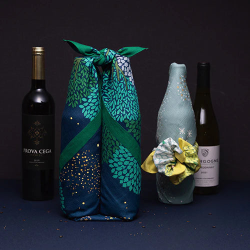 M Star Forest Navy Furoshiki