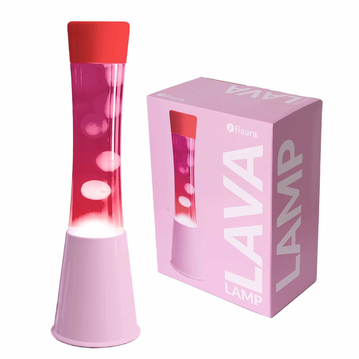 Tower Lava Lamp Pink/Red