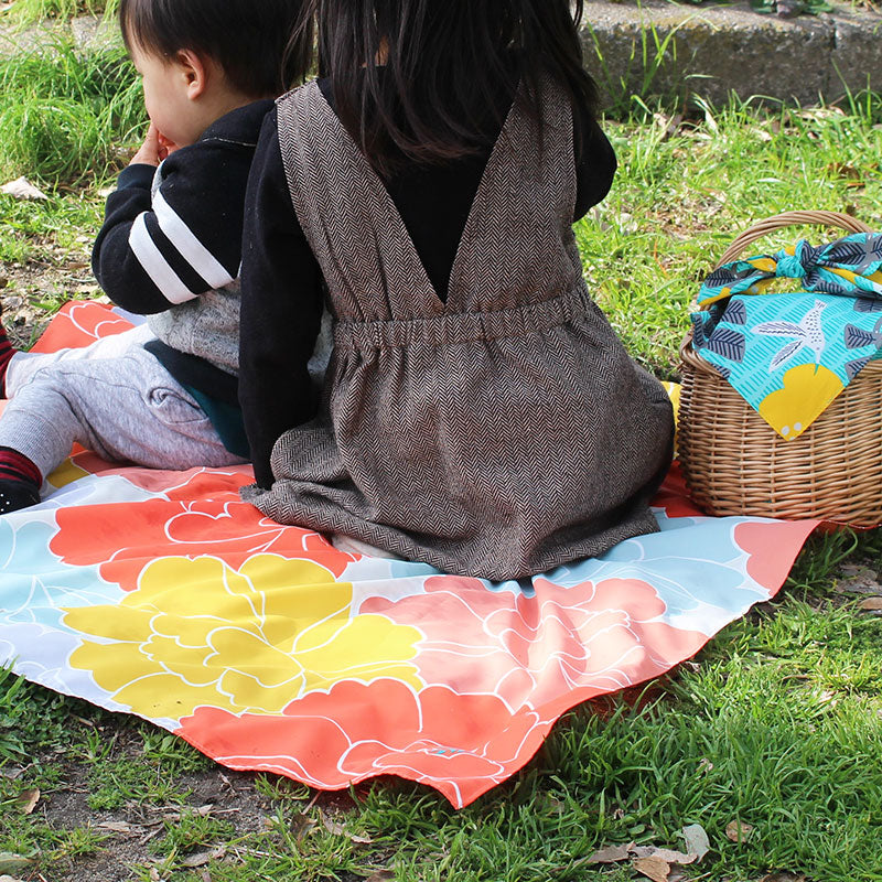 Peony Fuji Furoshiki Patchin Bag