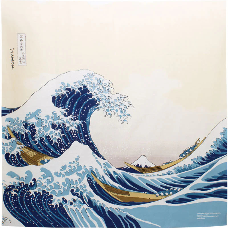 Furoshiki The Great Wave by Hokusai