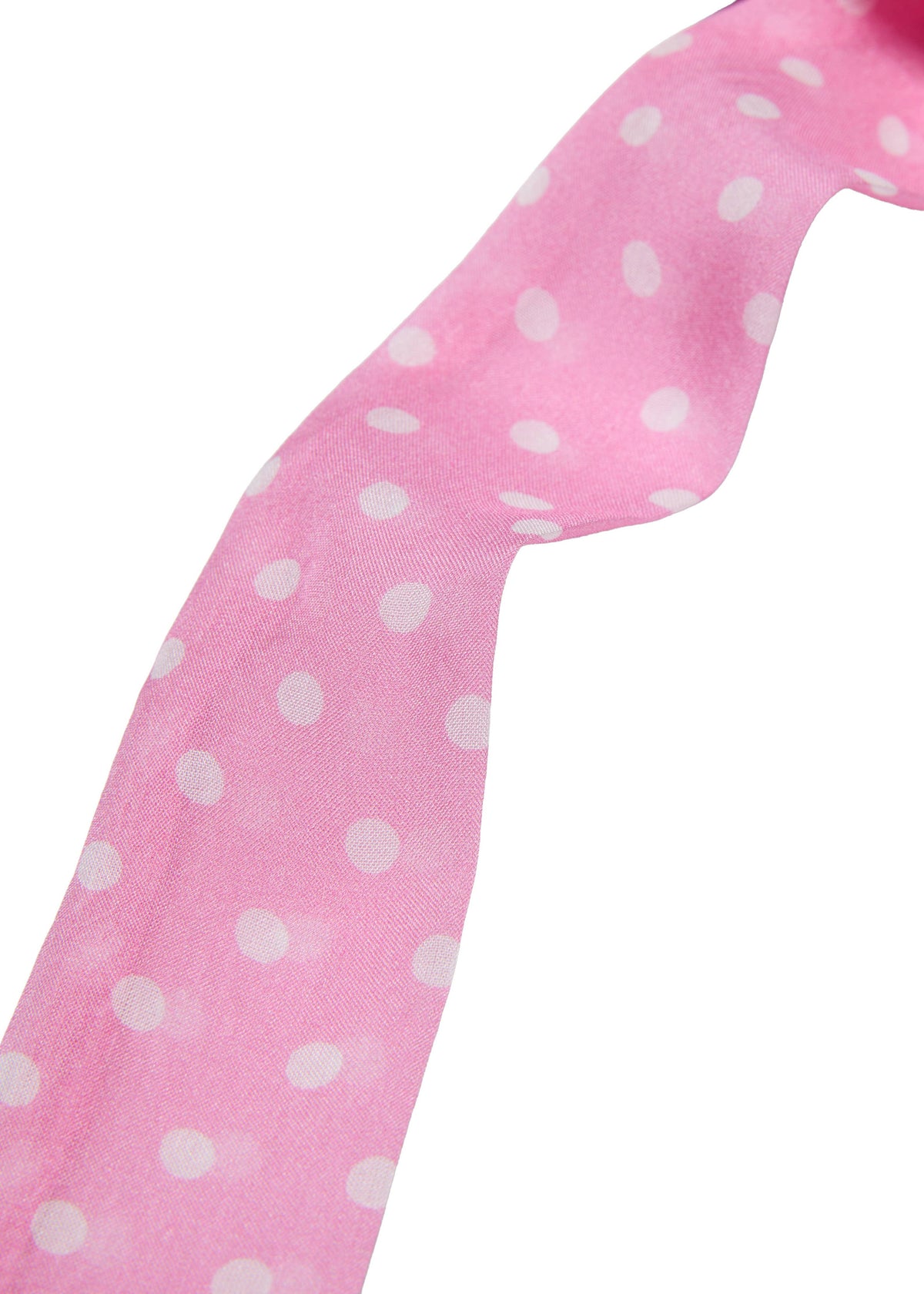 Le Petit Dot Silk Hair Ribbon Scarf - Rosé