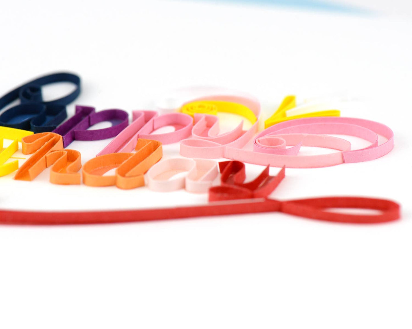 Quilled Happy Birthday Card