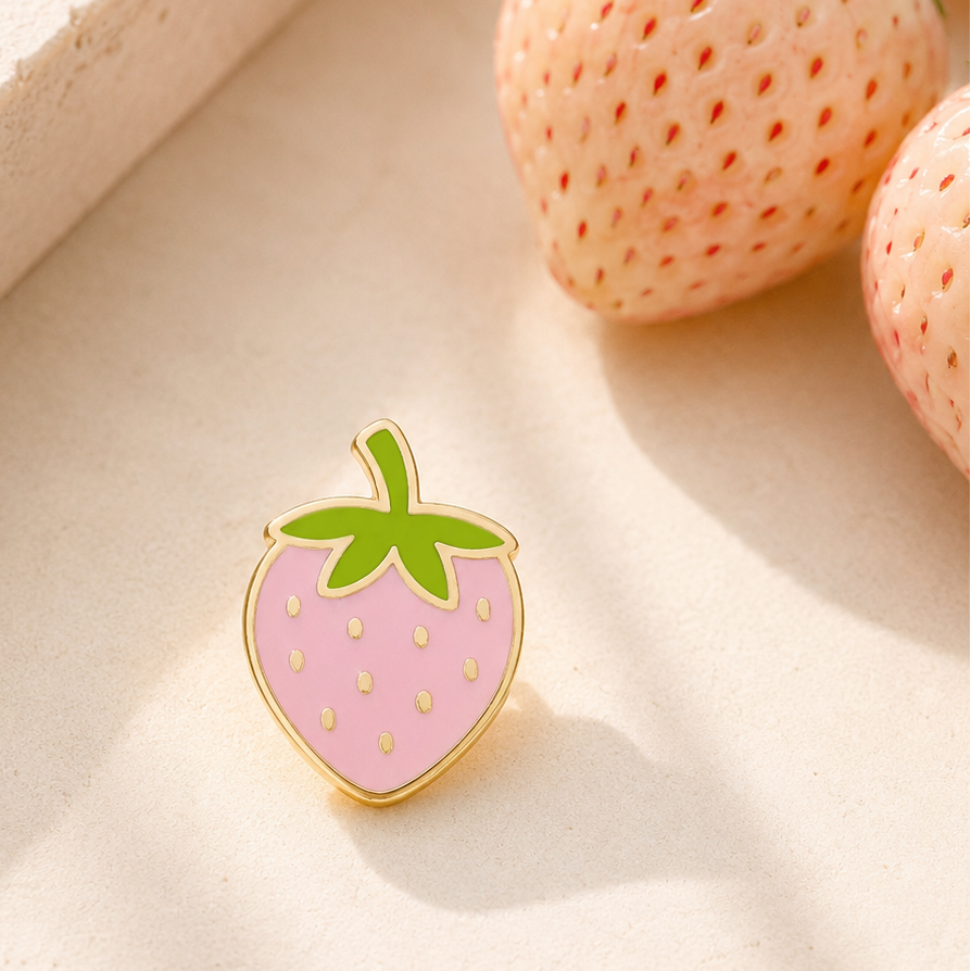 Japanese Pink Strawberry Pin