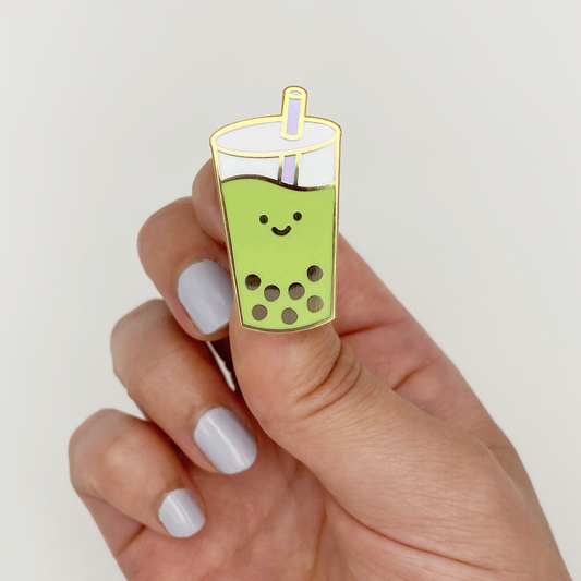 Matcha Boba Pin