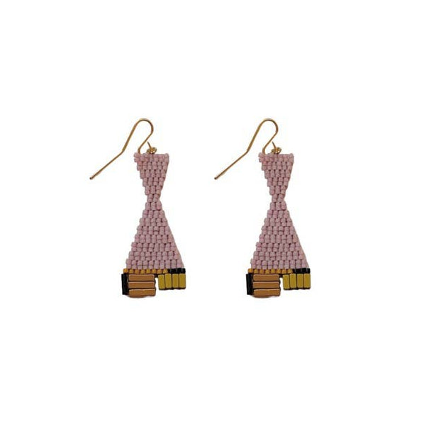 Hourglass Beaded Earrings