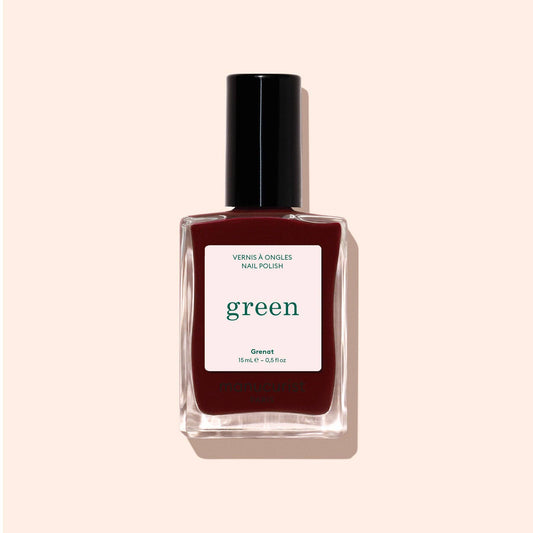 Garnet Dark Red - Green Nail Polish