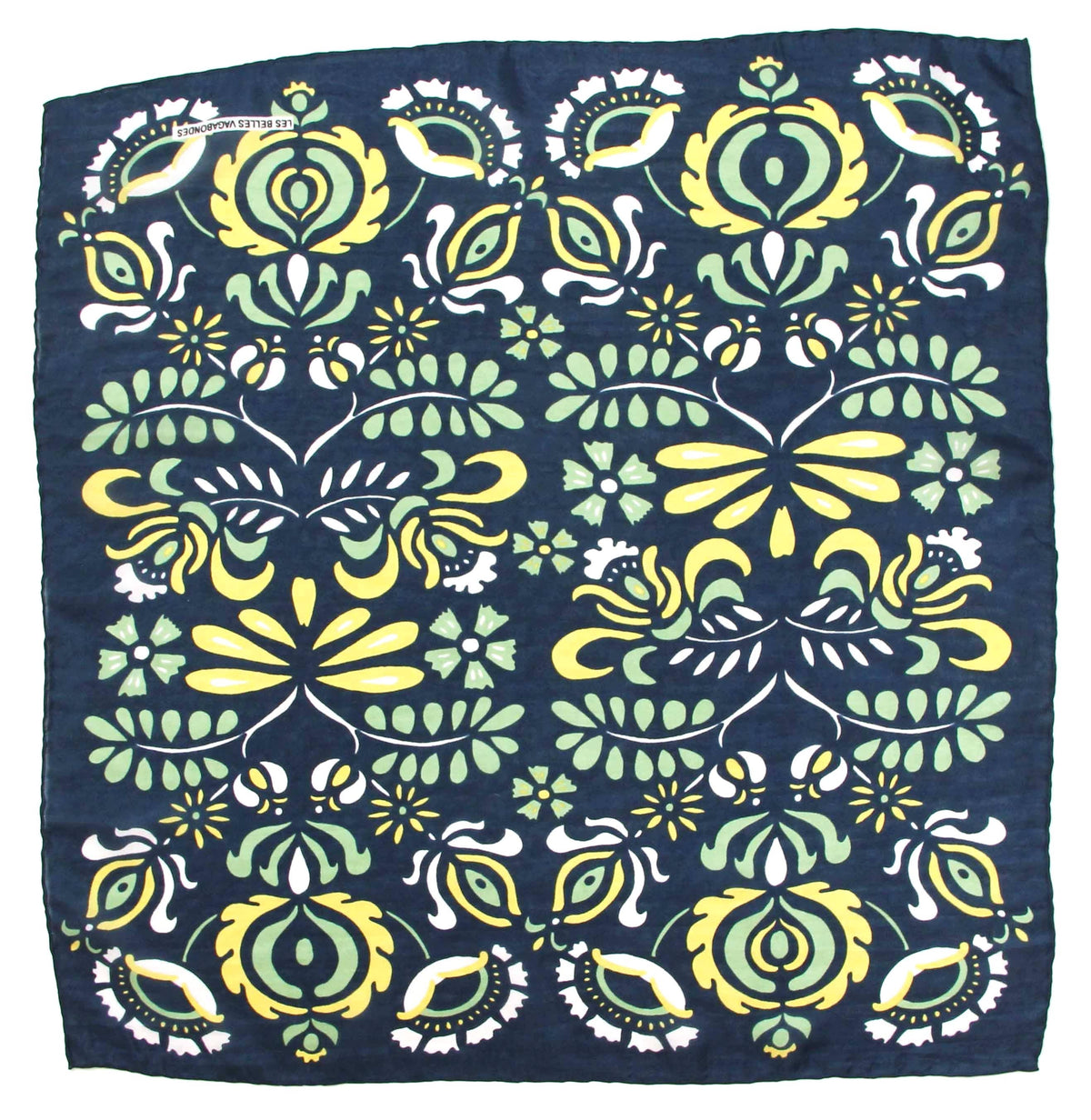 Yulia Yellow Silk Bandana Scarf