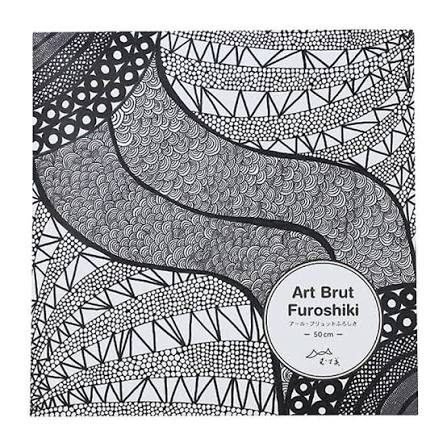 Art Brut Wind Gray Furoshiki S