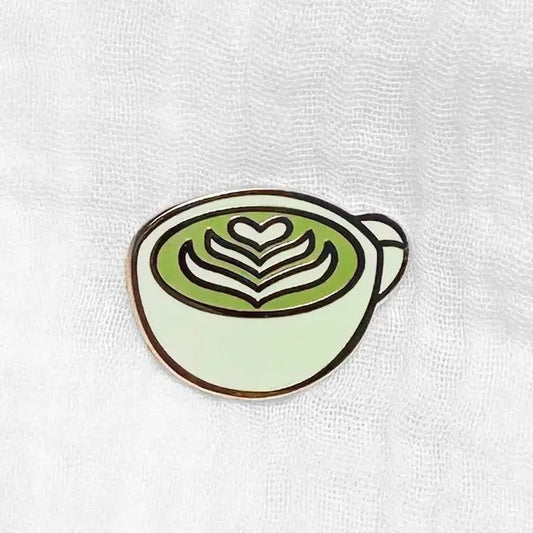 Matcha Latte Enamel Pin