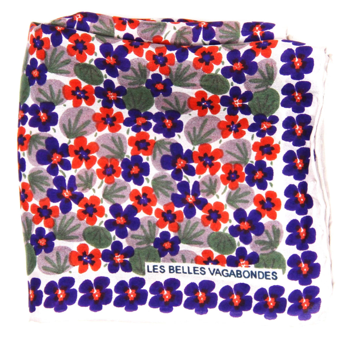 Capucine Plum Silk Bandana Scarf