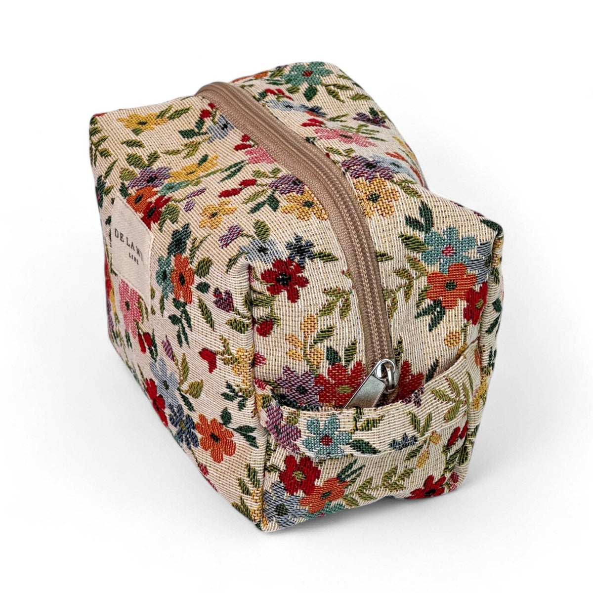 Floral Jacquard Makeup Travel Bag