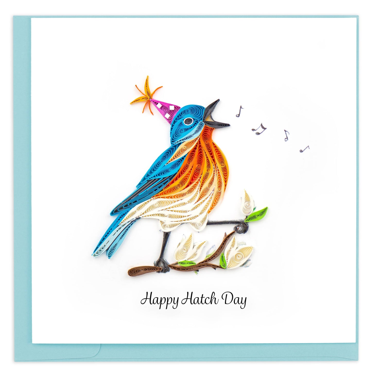 Quilled Happy Hatch Day Card