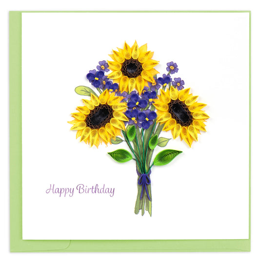 Quilled Sunflower Birthday Card