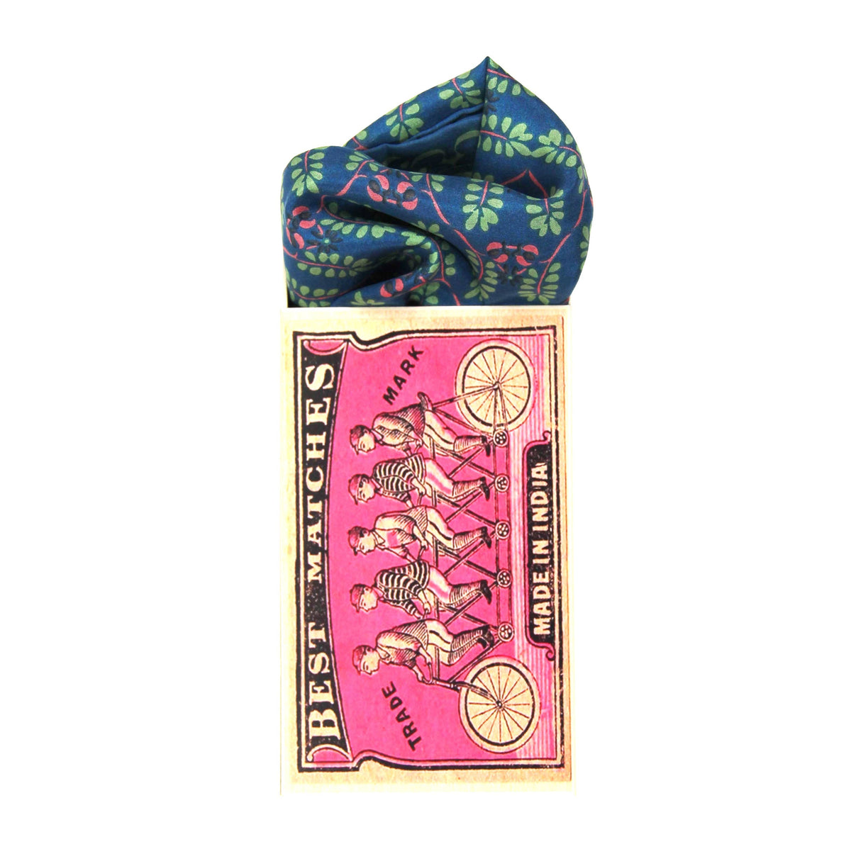 Albertine Blue Silk Bandana Scarf