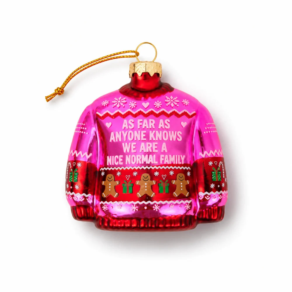 Nice, Normal Family Sweater Ornament