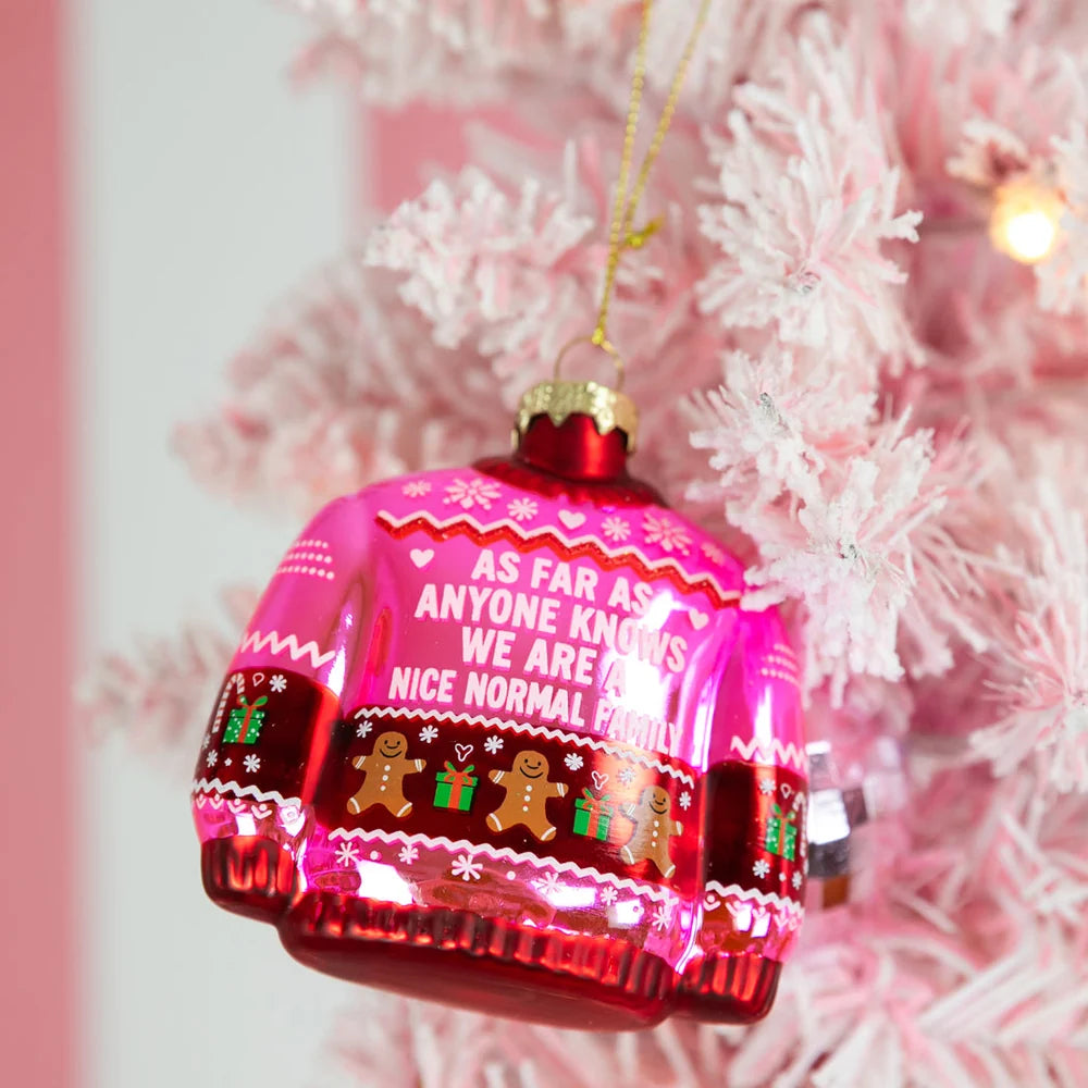 Nice, Normal Family Sweater Ornament