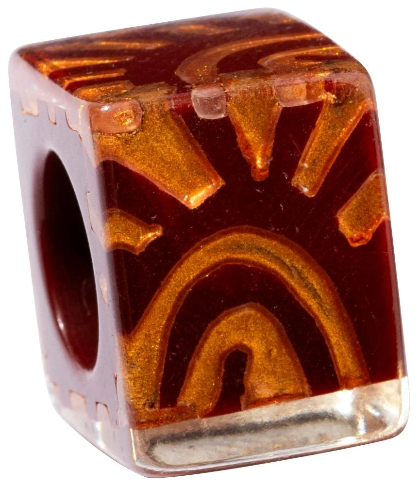 Sun Orange Musee Bead, Square