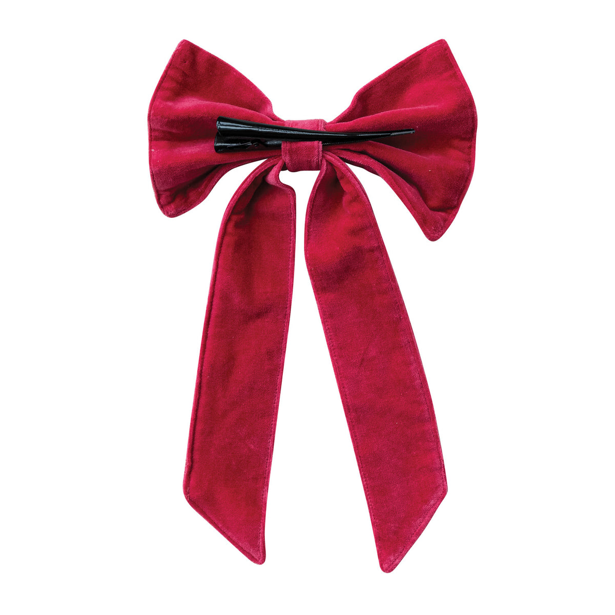 Velvet Clip-on Bow