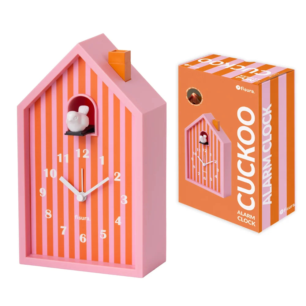 Pink Cuckoo House Alarm Clock