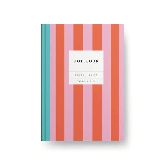 Candy Stripe A5 Hardback Notebook