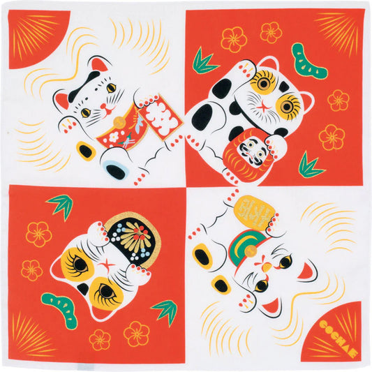 Furoshiki Lucky Cat Manekineko