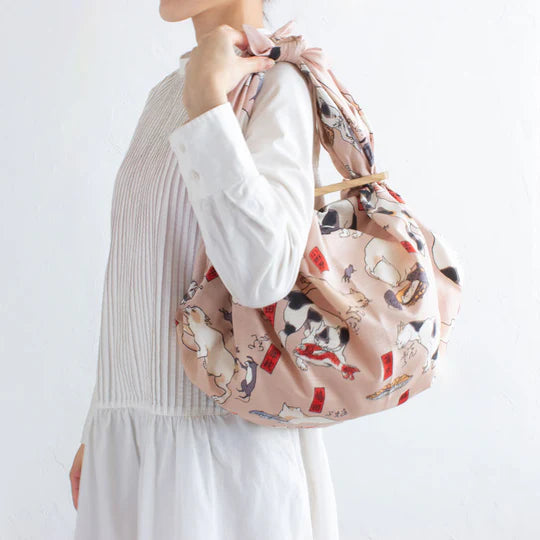 Furoshiki Patchin Bag, Cats Suggested as the Fifty-three Stations of the Tōkaidō