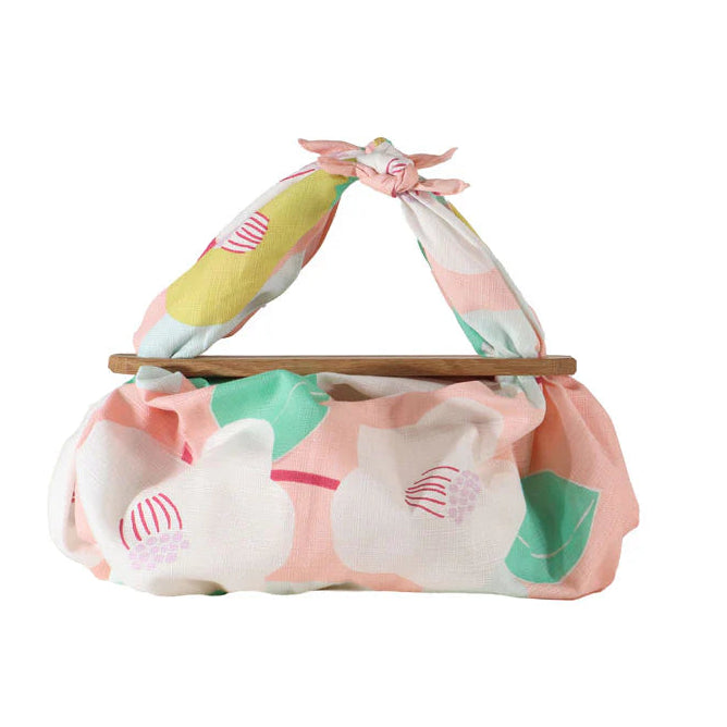 Camellia Flowers Furoshiki Patchin Bag