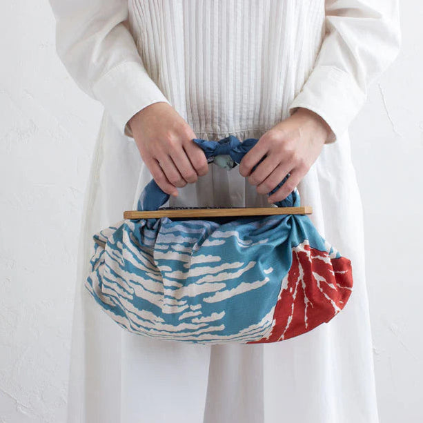 South Wind Red Fuji Furoshiki Patchin Bag