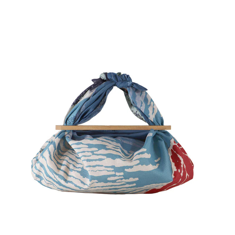 South Wind Red Fuji Furoshiki Patchin Bag