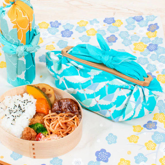 Furoshiki Crane, Turquoise