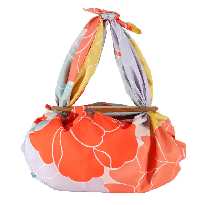 Peony Fuji Furoshiki Patchin Bag