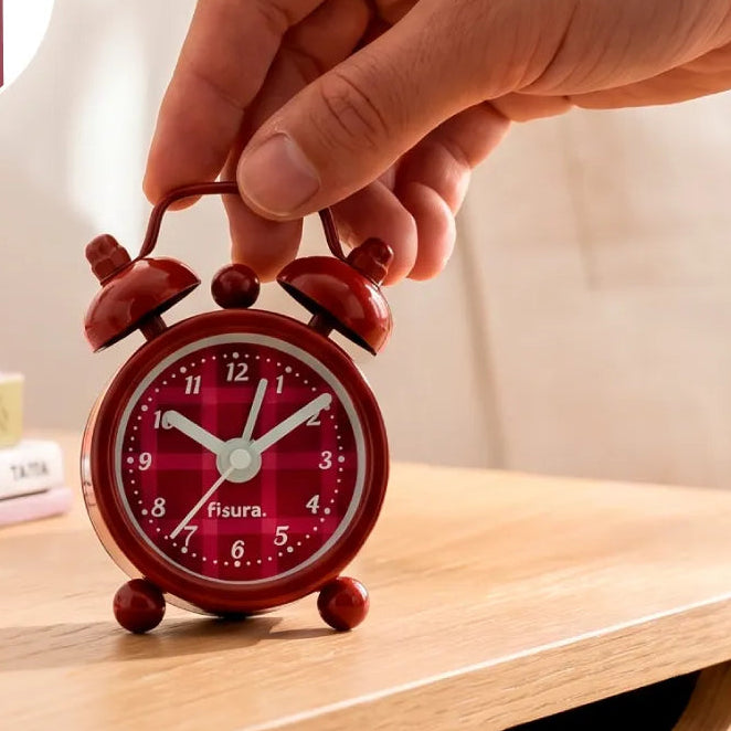 Retro Mini Alarm Clock - Garnet