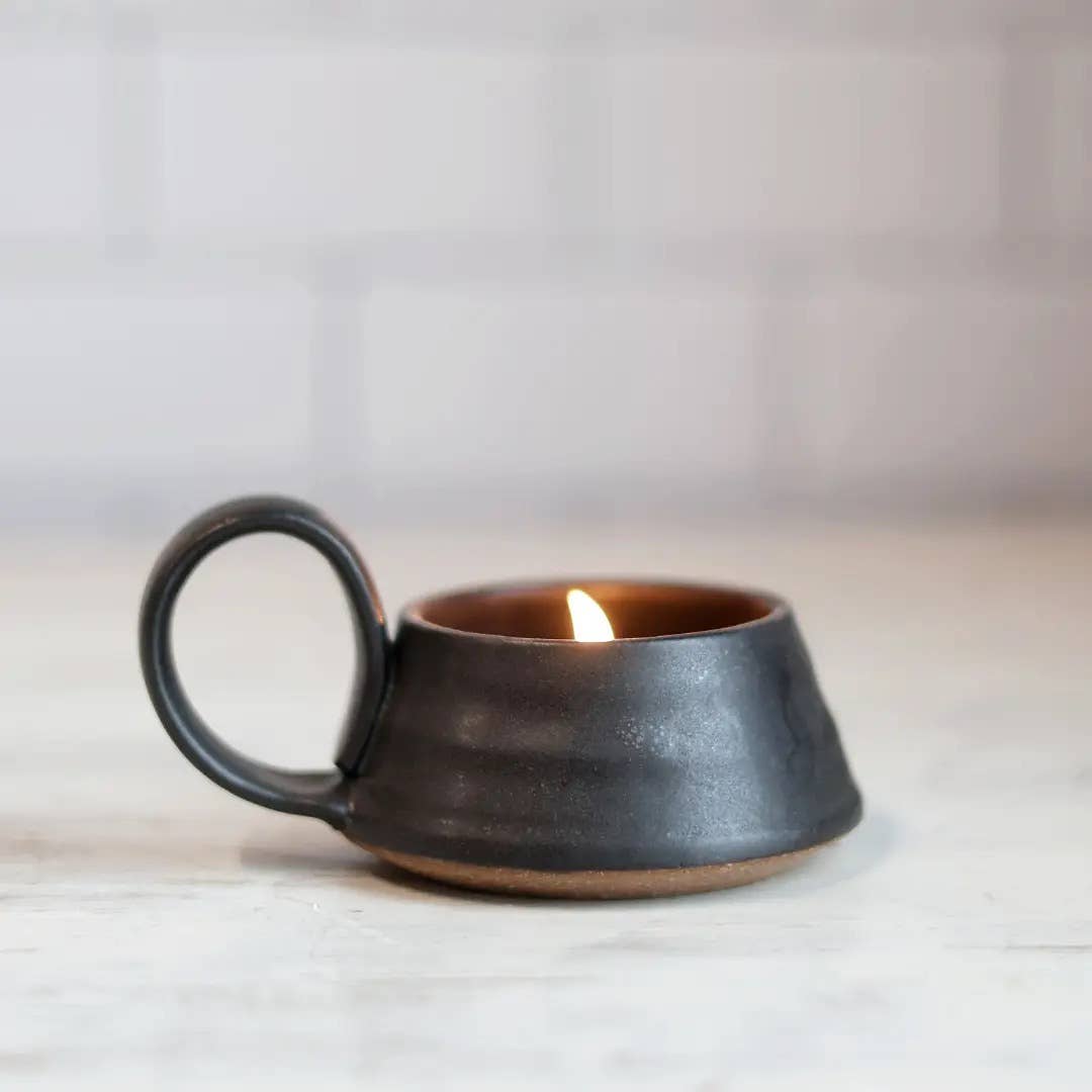 Tea Lite Candle Holder, Handmade