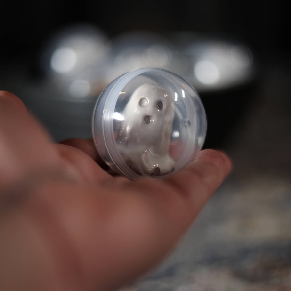 Tiny Ceramic Ghost, Handmade