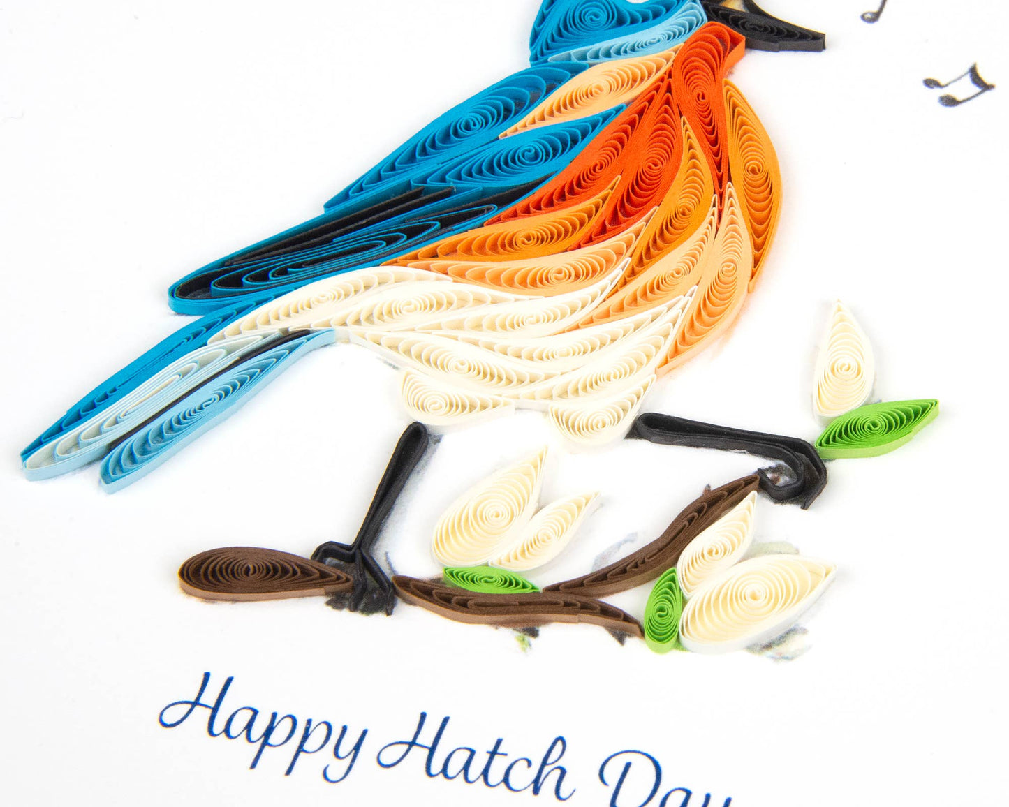 Quilled Happy Hatch Day Card