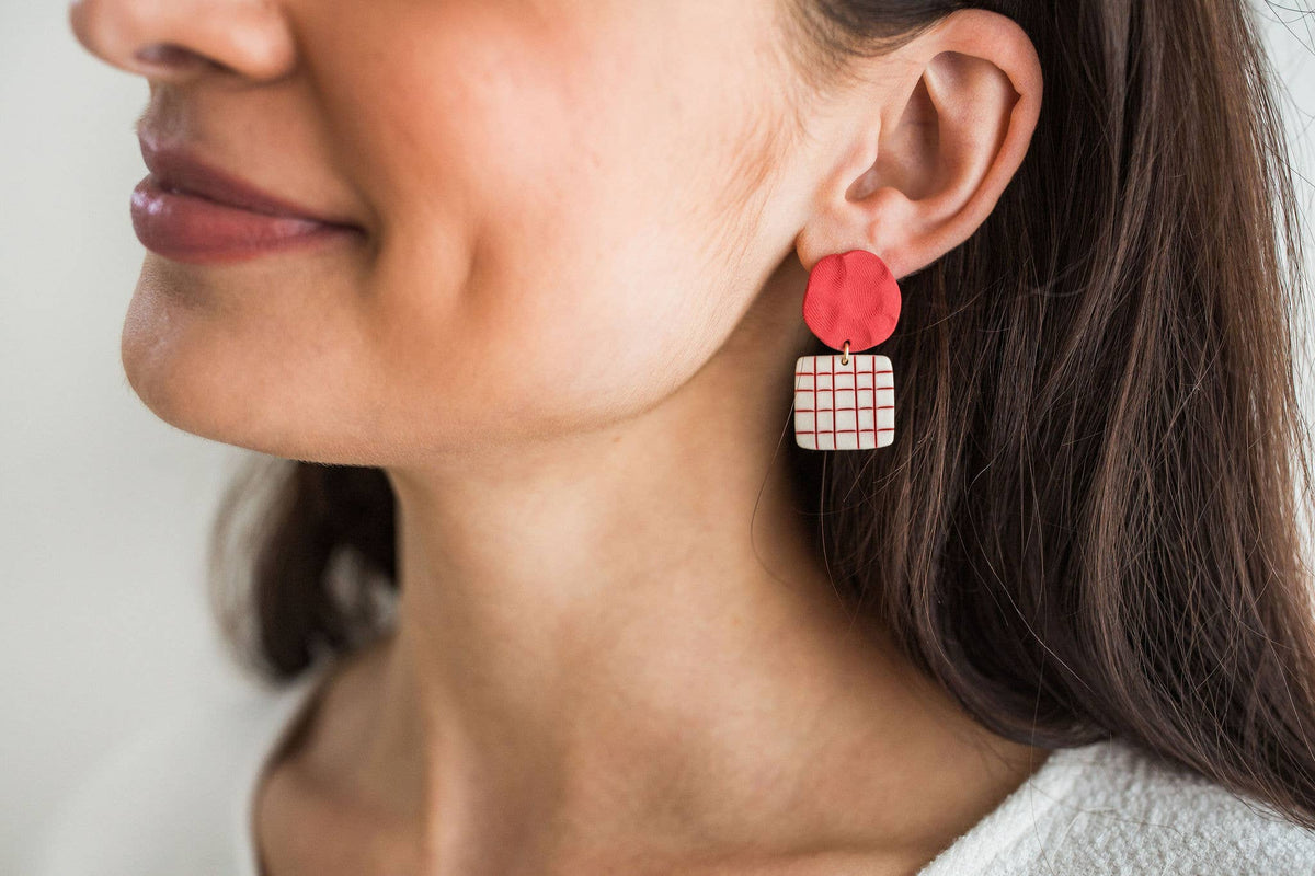 Lattice Poppy Earrings