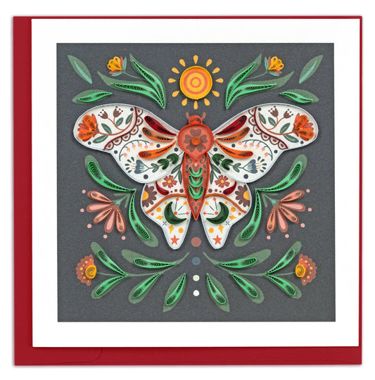 Quilled Moth Greeting Card
