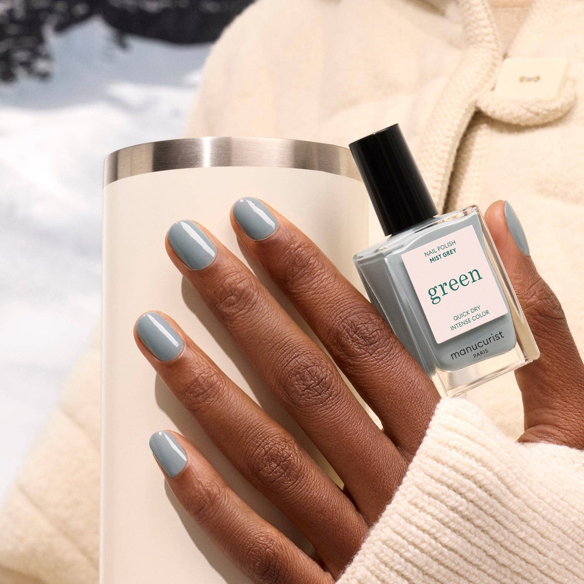 Mist Grey - Green Nail Polish