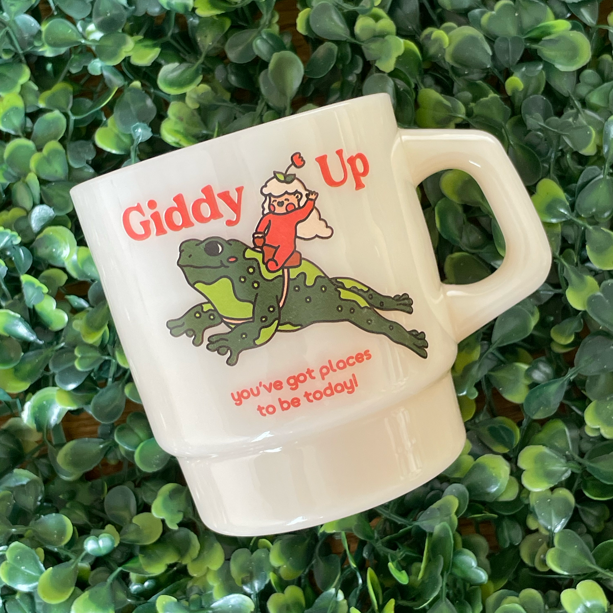 "Giddy Up" Vintage Diner Mug