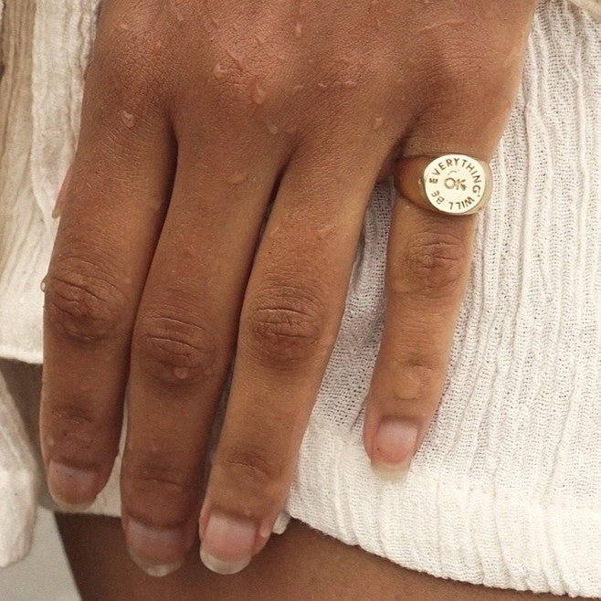 "Everything Will Be OK" Signet Ring