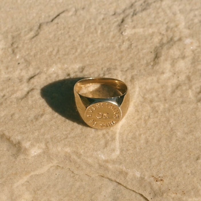 "Everything Will Be OK" Signet Ring
