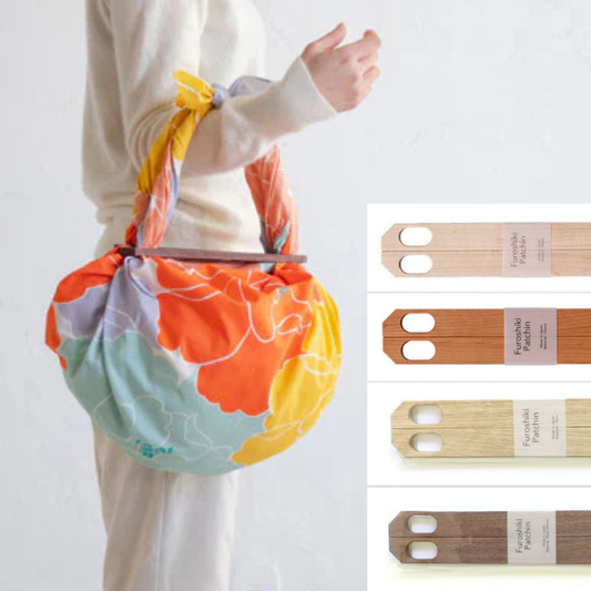 Furoshiki Patchin Wood Bag Handles