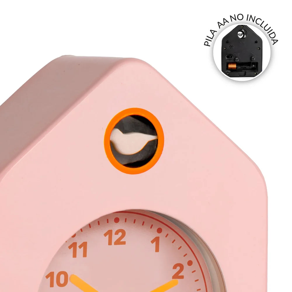 Mini Pink House Alarm Clock