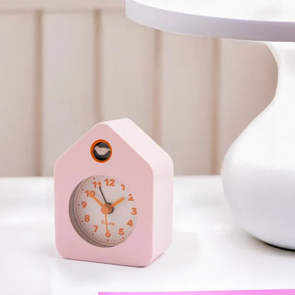 Mini Pink House Alarm Clock