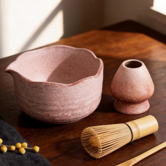 Pink Matcha Bowl Set