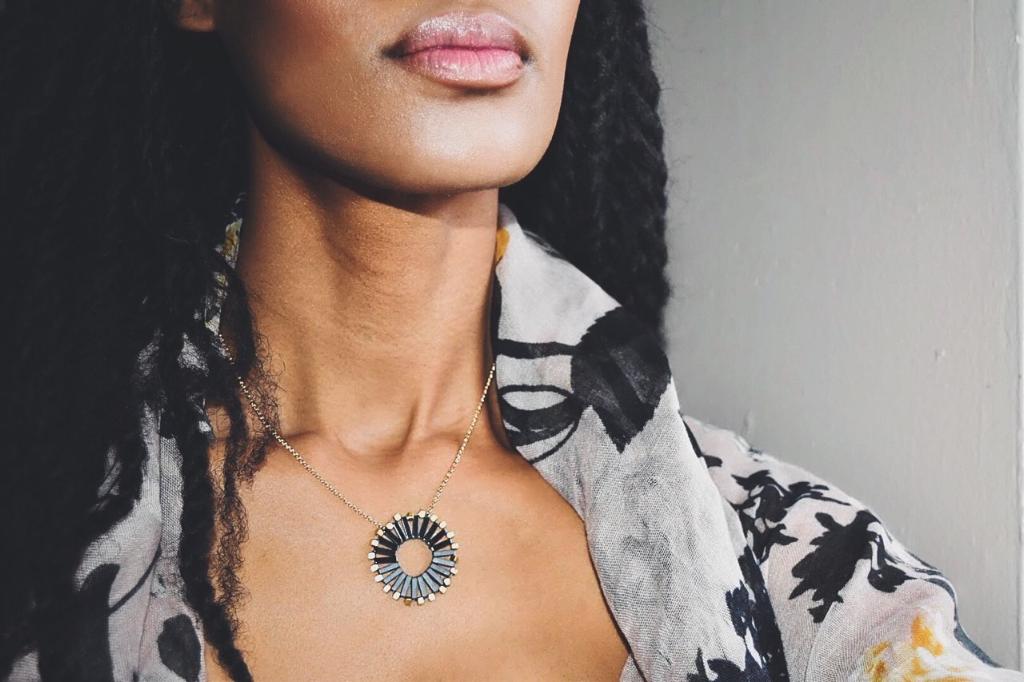 Pinwheel Beaded Necklace