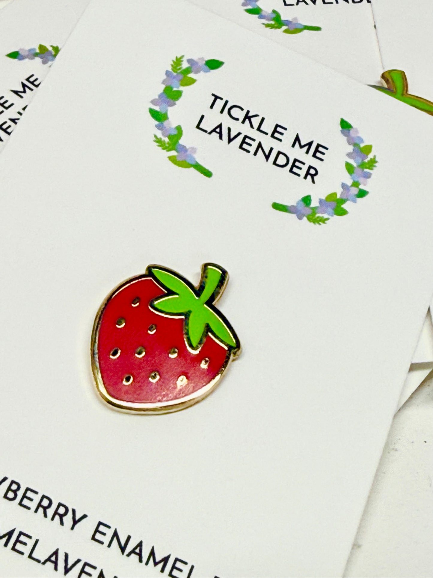 Red Strawberry Pin